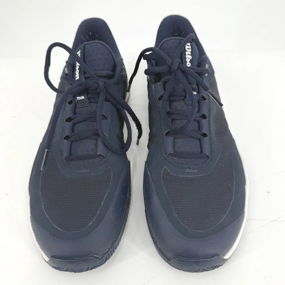 Wilson Rush Pro 4.0 Tennis Shoes Mens 9.5 Navy Blue Good WRS335920 Athletic